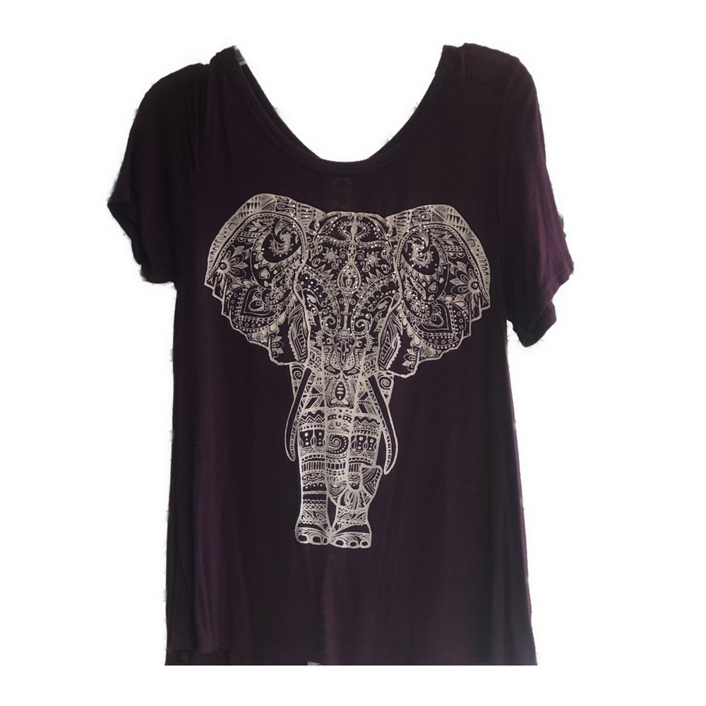 Medium Puce Moonchild Elephant Diamond Top
